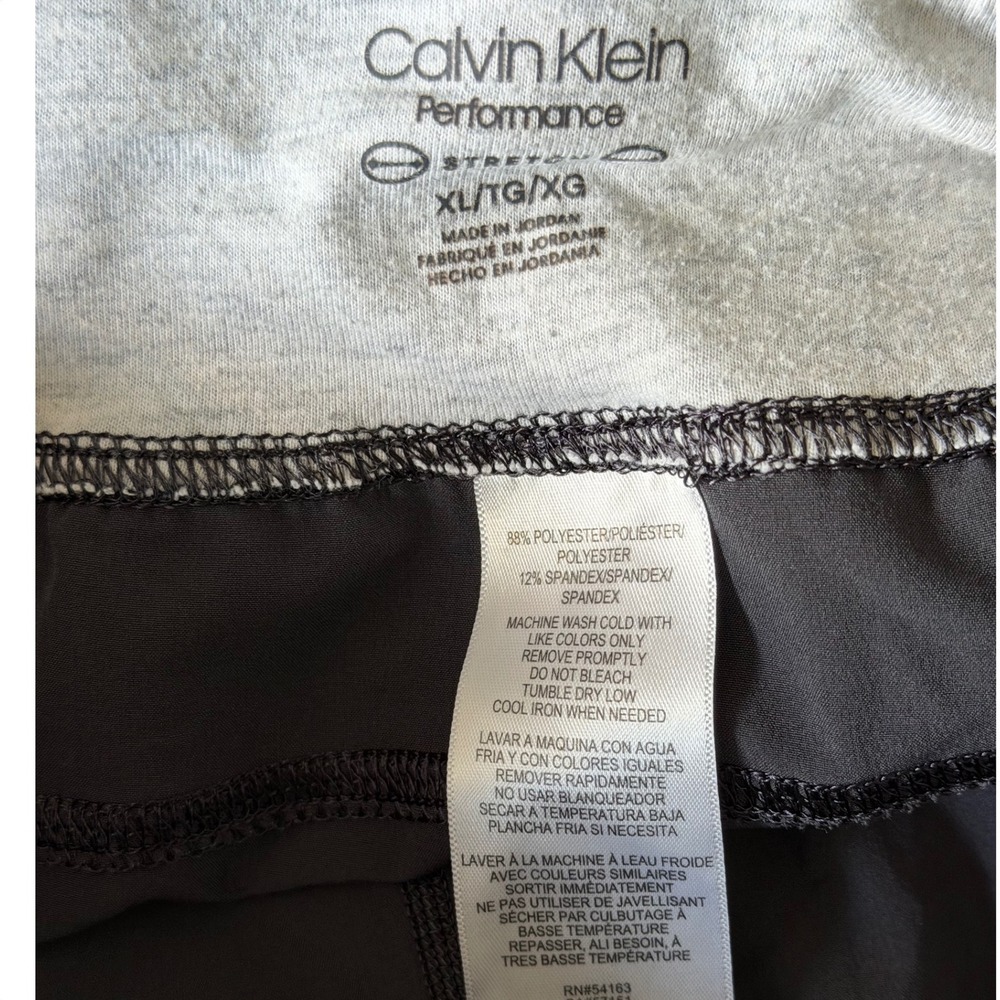 Calvin Klein Performance Jogger Pants Womens XL Grey Stretch Pocket Drawstring - Picture 4 of 4